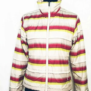 The Northface  Puffer Jacket Stripe Sz Small
